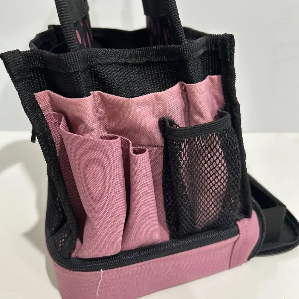 Tote-ally II Cool Hands-On-The-Go Pink Craft Tool Supply Tote Bag Organizer